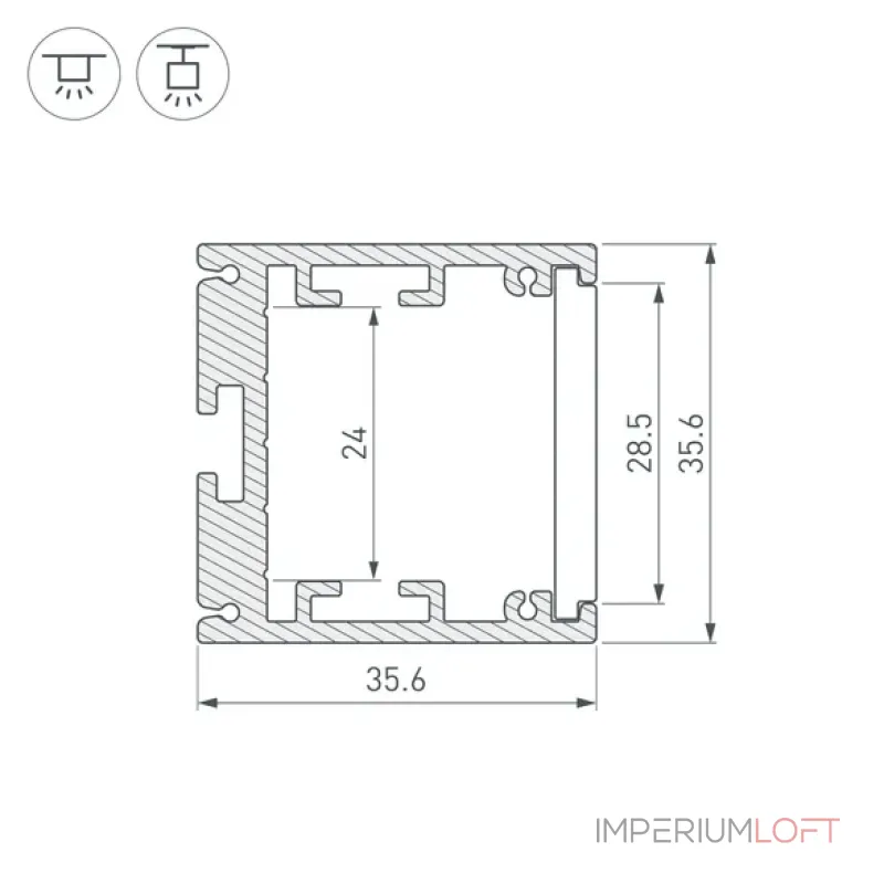 Профиль для светодиодной ленты SL-ARC-3535-D320-N90 BLACK (260мм, дуга 1 из 4) Arlight 032677