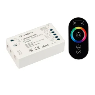 Контроллер ARL-OVAL-RGBW Black (5-24V, 4x4A, ПДУ Овал, RF, IP20) Arlight 032850 Контроллер ARL-OVAL-RGBW Black (5-24V, 4x4A, ПДУ Овал, RF, IP20) Arlight 032850