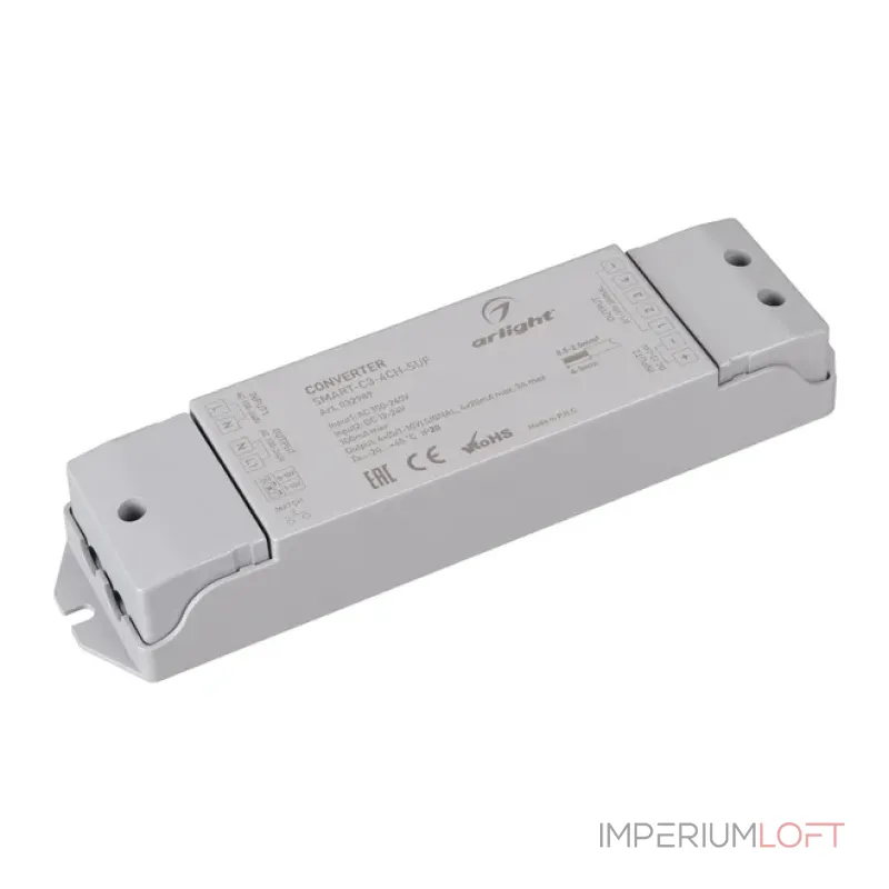 Конвертер SMART-C3-4CH-SUF (12-24V, RF-0/1-10V, 2.4G) Arlight 32989 Конвертер SMART-C3-4CH-SUF (12-24V, RF-0/1-10V, 2.4G) Arlight 32989