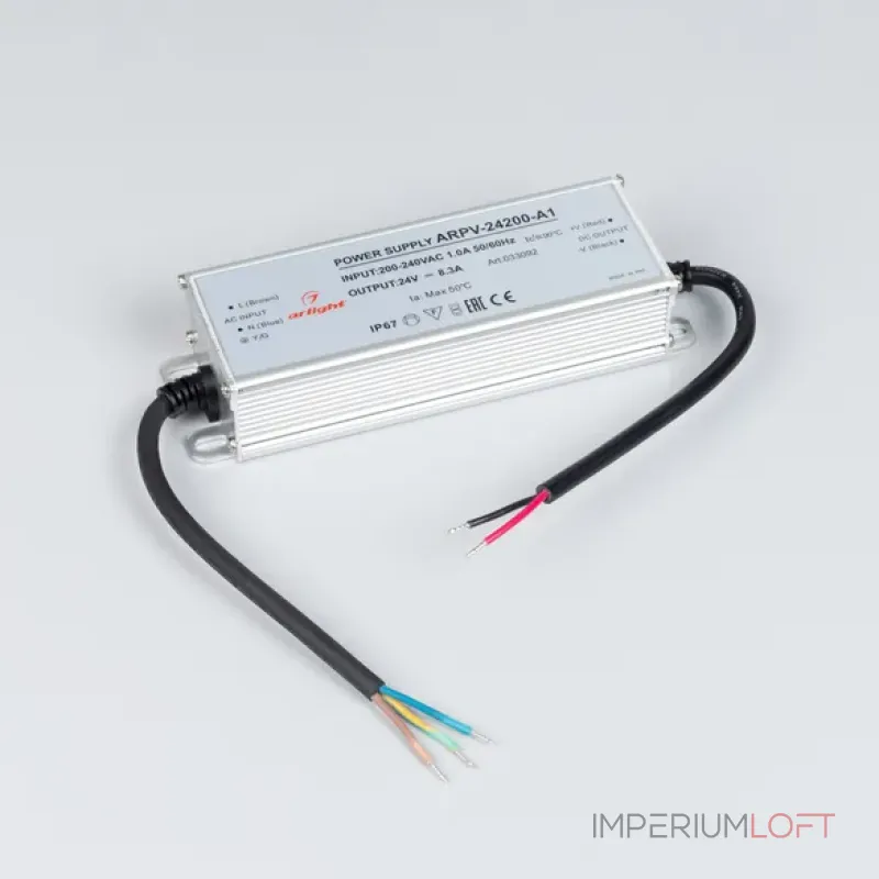 Блок питания ARPV-24200-A1 (24V, 8.3A, 200W, IP67) Arlight 033092