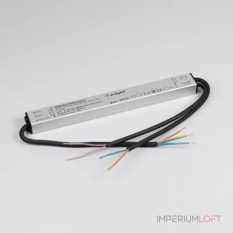 Блок питания ARPV-LG24060-LINEAR-PFC-DALI2-PD (24V, 2.5A, 60W, IP67) Arlight 033428