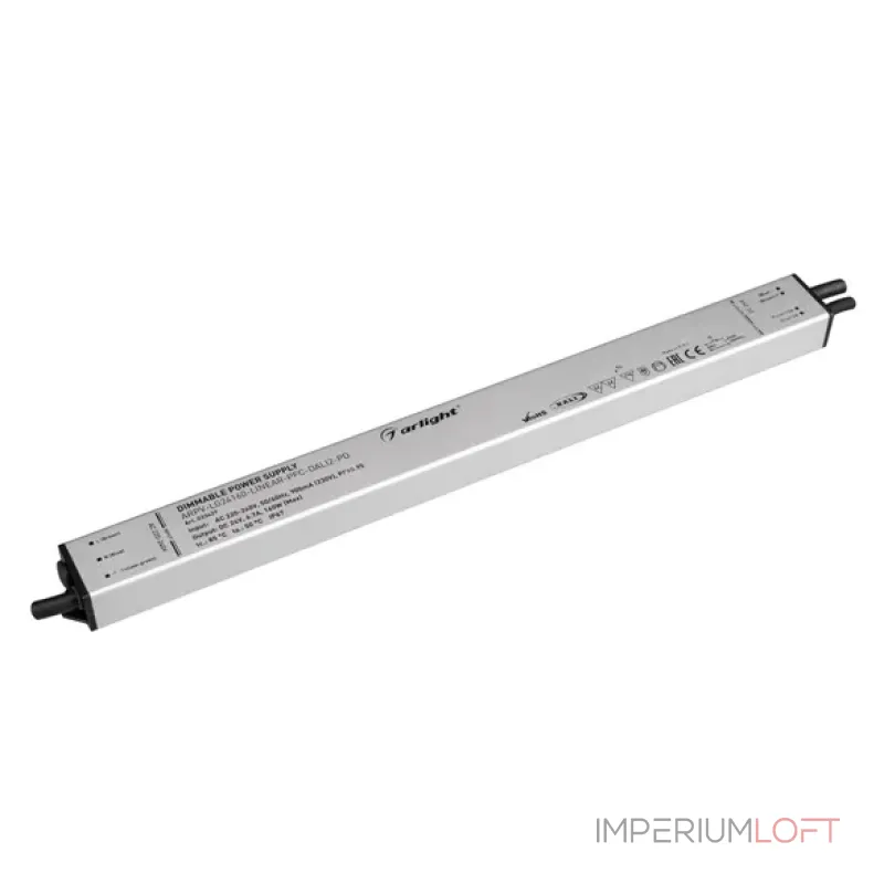 Блок питания ARPV-LG24160-LINEAR-PFC-DALI2-PD (24V, 6.7A, 160W, IP67) Arlight 033429 Блок питания ARPV-LG24160-LINEAR-PFC-DALI2-PD (24V, 6.7A, 160W, IP67) Arlight 033429