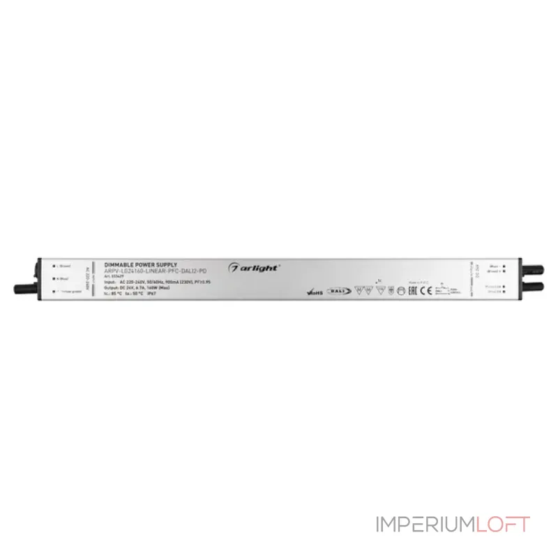 Блок питания ARPV-LG24160-LINEAR-PFC-DALI2-PD (24V, 6.7A, 160W, IP67) Arlight 033429 Блок питания ARPV-LG24160-LINEAR-PFC-DALI2-PD (24V, 6.7A, 160W, IP67) Arlight 033429