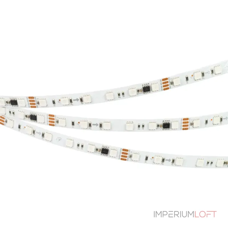 Светодиодная лента SPI-B60-10mm 24V RGB-PX6-RAM (15W/m, IP20, 5060, 5m, бегущий огонь) Arlight 033447