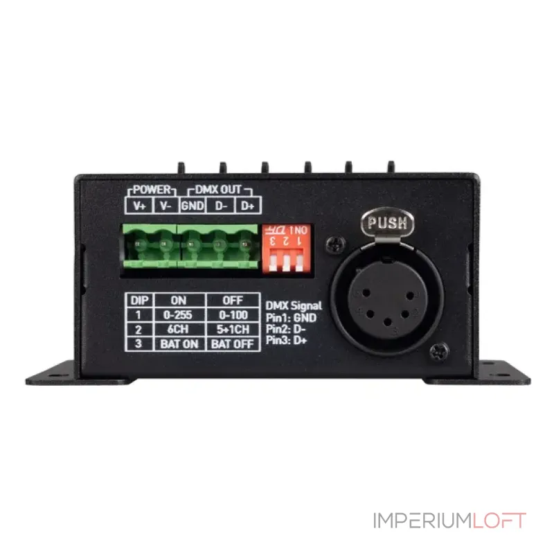 Контроллер SMART-DMX-301-43-6G-SUF Black (5-24V, Console, IARL, IP20) Arlight 033759(1)