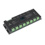 Декодер SMART-DMX-SUF (12-24V, 24x5A, XLR3, RJ45, IP20) Arlight 033769