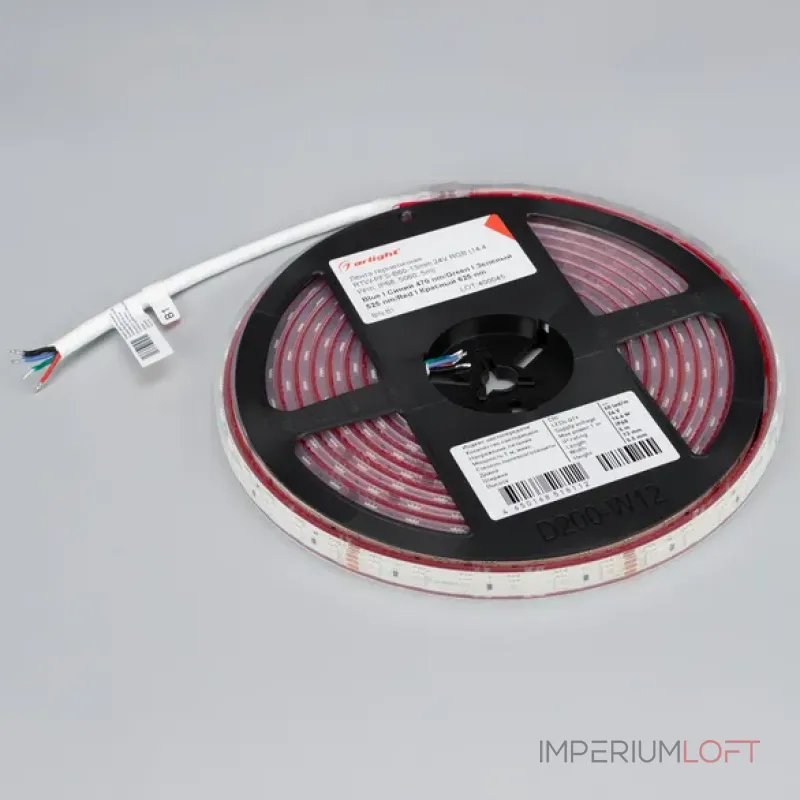 Светодиодная лента герметичная 14.4W/m IP68 5060 5m Arlight 33791 (цена за метр лот от 5 м)