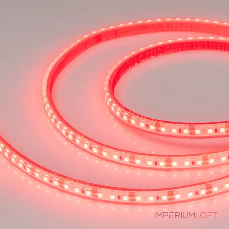 Светодиодная лента герметичная RTW-PFS-A120-11mm 12V Red (9.6W/m, IP68, 2835, 5m) Arlight 033793 Светодиодная лента герметичная RTW-PFS-A120-11mm 12V Red (9.6W/m, IP68, 2835, 5m) Arlight 033793