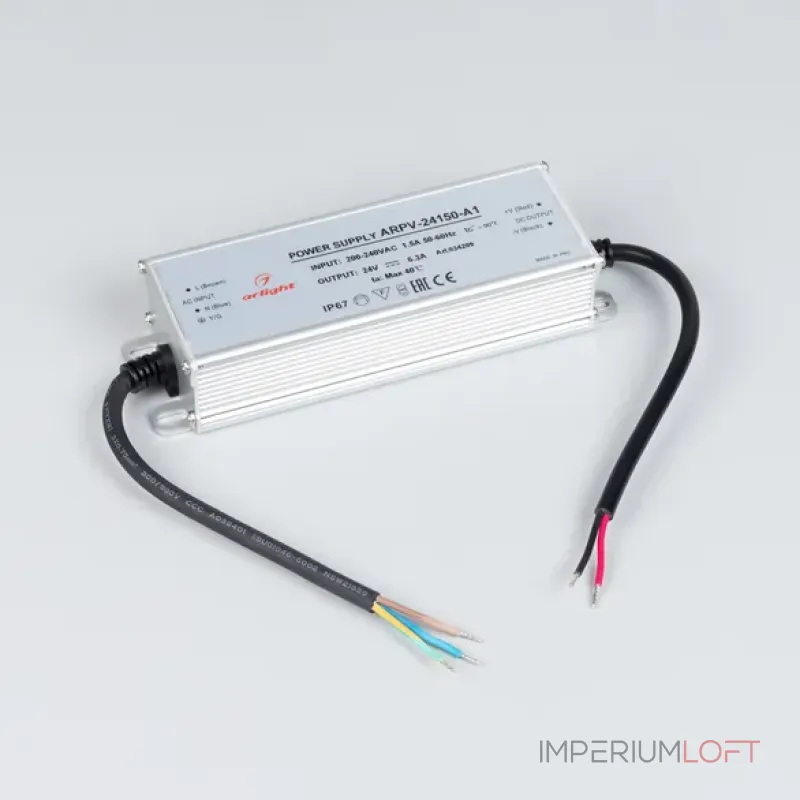 Блок питания ARPV-24150-A1 (24V, 6.25A, 150W, IP67) Arlight 034209
