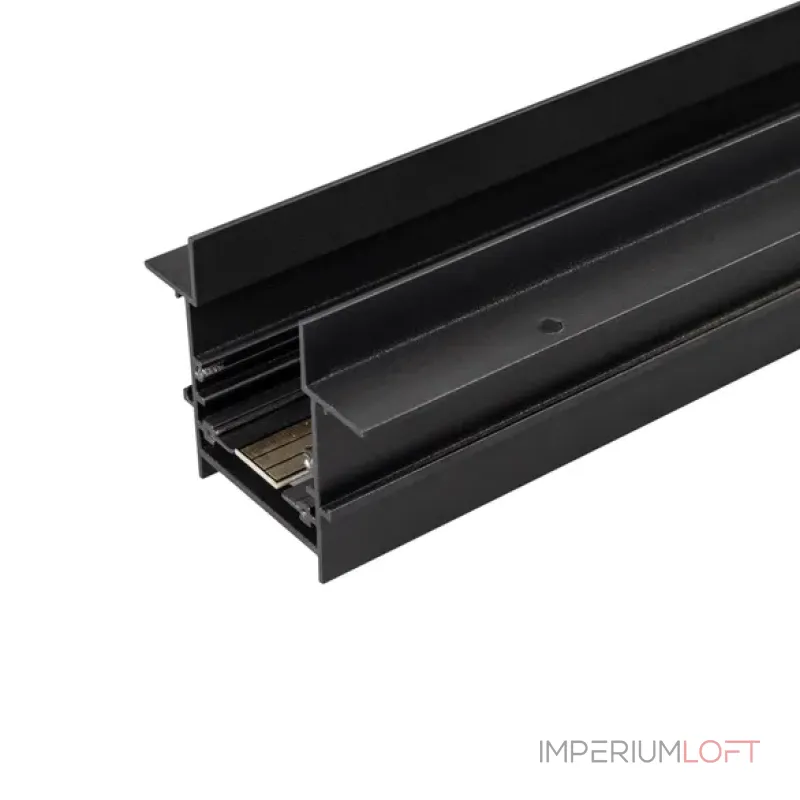 Встраиваемый магнитный трек с фланцем MAG-TRACK-4560-FDW-3000 (BK) (IP20) Arlight 034680 Встраиваемый магнитный трек с фланцем MAG-TRACK-4560-FDW-3000 (BK) (IP20) Arlight 034680