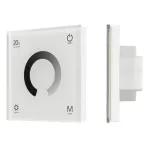 Панель управления SMART-P4-DIM-G-IN White (12-24V, 4x3A, Sens, 2.4G, IP20) Arlight 034774