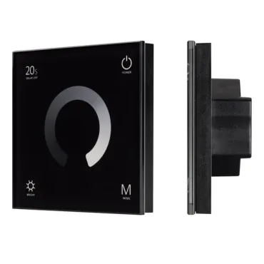 Arlight Панель SMART-P4-DIM-G-IN Black 12-24В 4x3A Sens 2.4G IP20 034778