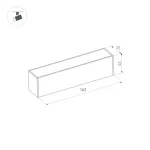 Коннектор прямой MAG-CON-45-I-POWER (WH) (IP20) Arlight 034999