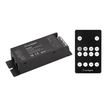 Arlight Диммер ARL-SYNC-DIM Black 12-24В 1x25A ПДУ 14кн RF RJ45 IP20 035135