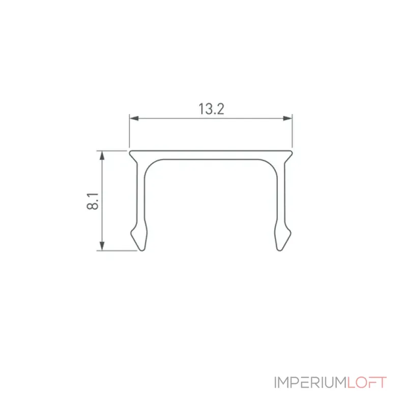 Рассеиватель ARH-CEIL-BEVEL-2000 OPAL Arlight 035642