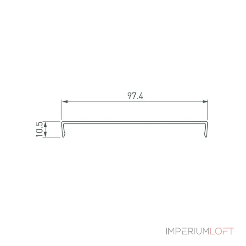 Рассеиватель SL-W97-2000 OPAL Arlight 035648
