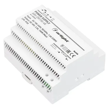 Блок питания ARV-DR150-48 (48V, 3.2A, 150W, IP20, DIN-рейка) 035701 Блок питания ARV-DR150-48 (48V, 3.2A, 150W, IP20, DIN-рейка) 035701