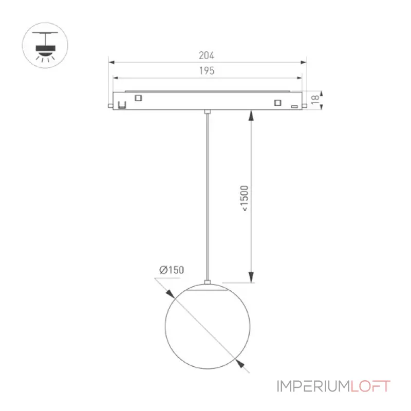 Подвесной светильник Arlight ORIENT SFERO 35759