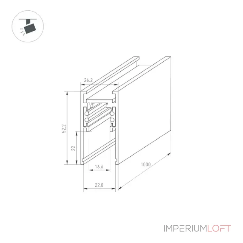 Магнитный трек MAG-ORIENT-TRACK-2652-1000 (WH) (IP20) Arlight 035799 Магнитный трек MAG-ORIENT-TRACK-2652-1000 (WH) (IP20) Arlight 035799