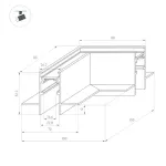 Коннектор угловой MAG-ORIENT-CON-2652-FDW-L90 (WH) (IP20) Arlight 035808