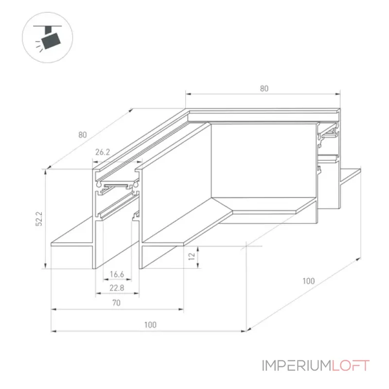 Коннектор угловой MAG-ORIENT-CON-2652-FDW-L90 (WH) (IP20) Arlight 035808