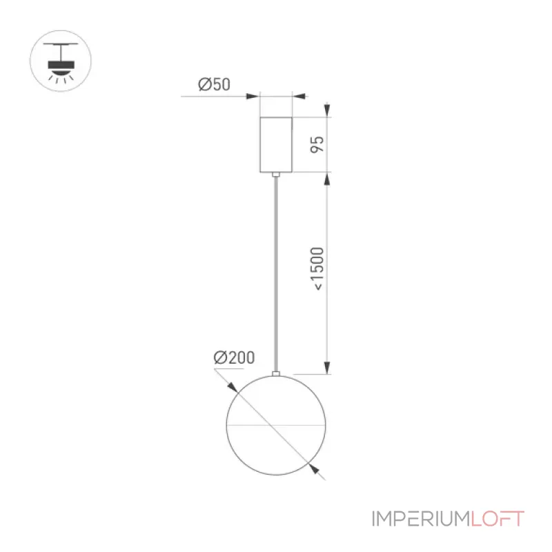 Arlight Светильник SP-EMISFERO-R200-16Вт Day4000 WH 180 deg 230В IP20 035991