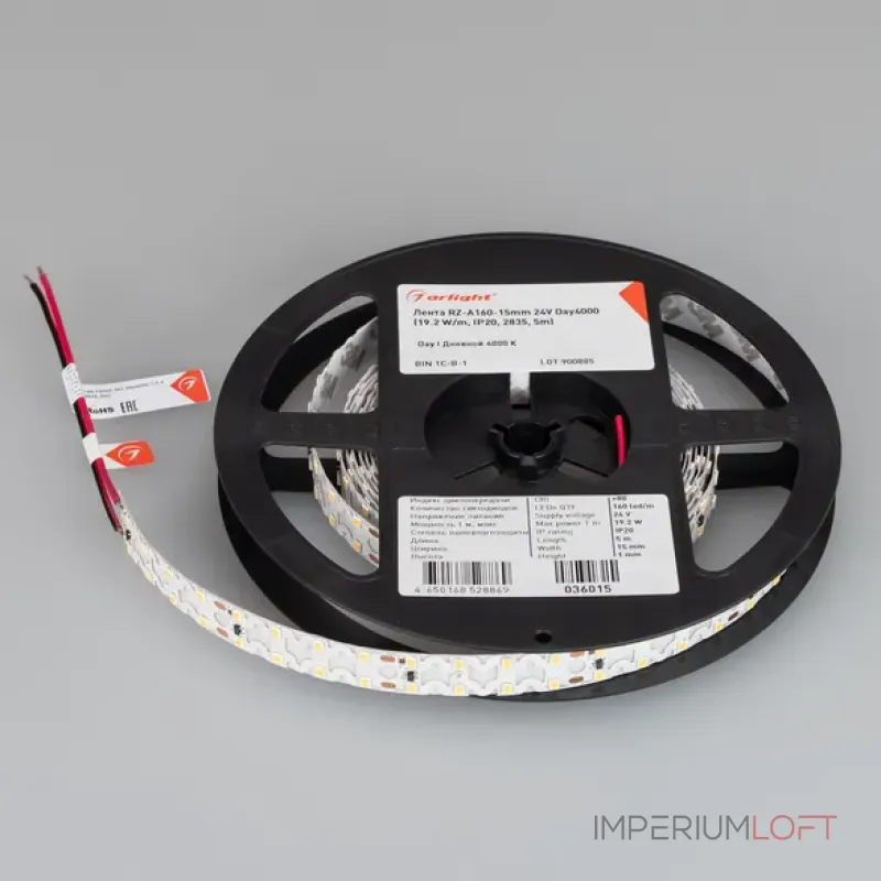Светодиодная лента RZ-A160-15mm 24V Day4000 (19.2W/m, IP20, 2835, 5m) Arlight 036015