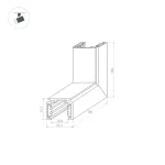 Коннектор угловой MAG-ORIENT-CON-2620-L90-EXT (BK) (IP20) Arlight 036021