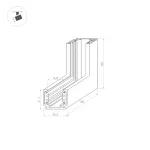 Коннектор угловой MAG-ORIENT-CON-2620-L90-INT (BK) (IP20) Arlight 036022