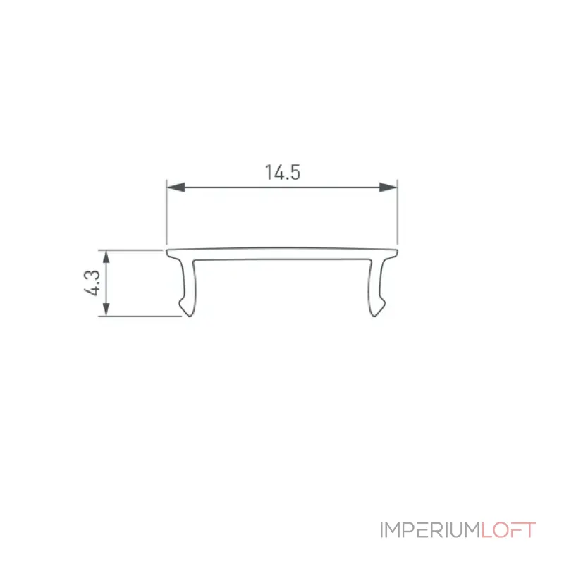 Рассеиватель SL-W15-3000 OPAL Arlight 036034