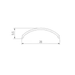 Рассеиватель SL-KANT-H16-3000 ROUND OPAL Arlight 036042