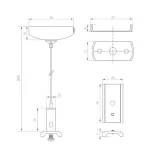Тросовый подвес MAG-HANG-ORIENT-L2000 (WH-SL) Arlight 036050