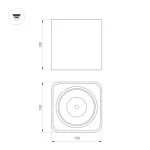 Потолочный светильник Arlight CUBUS 36052