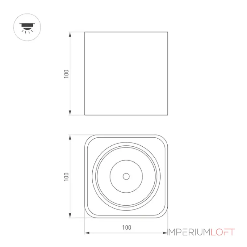 Потолочный светильник Arlight CUBUS 36052 Потолочный светильник Arlight CUBUS 36052