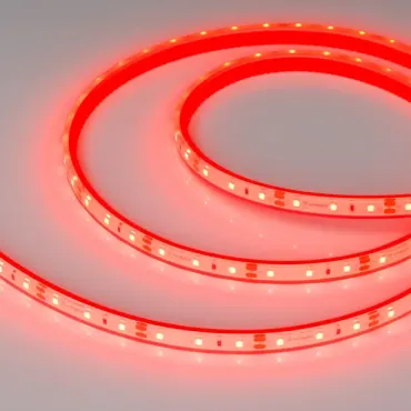 Светодиодная лента герметичная RTW-PFS-A60-11mm 12V Red (4.8W/m, IP68, 2835, 5m) Arlight 036055