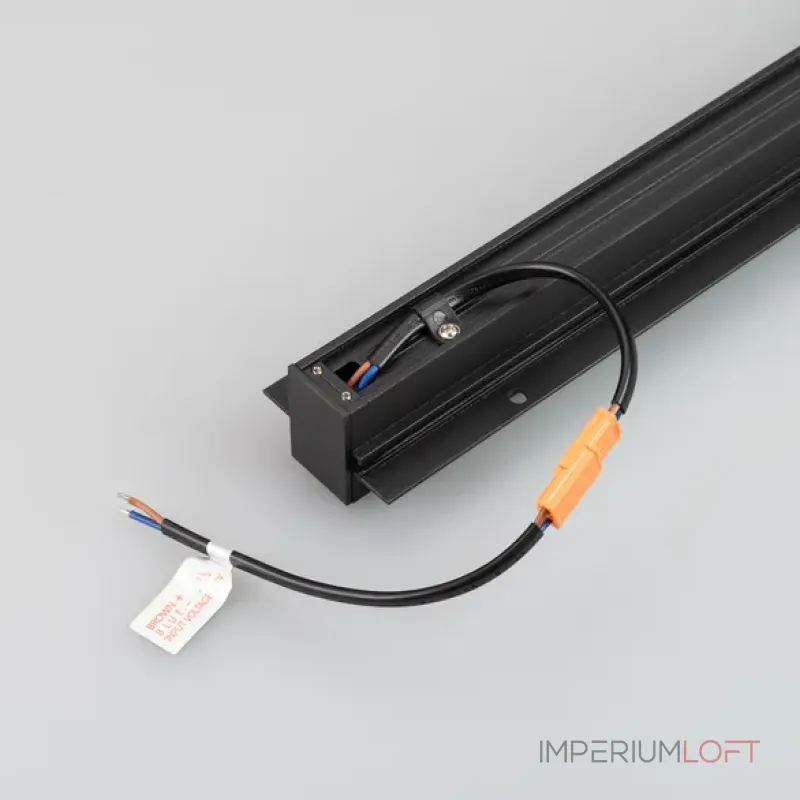 Встраиваемый магнитный трек с фланцем MAG-TRACK-2538-FDW-1000 (BK) (IP20) Arlight 036121