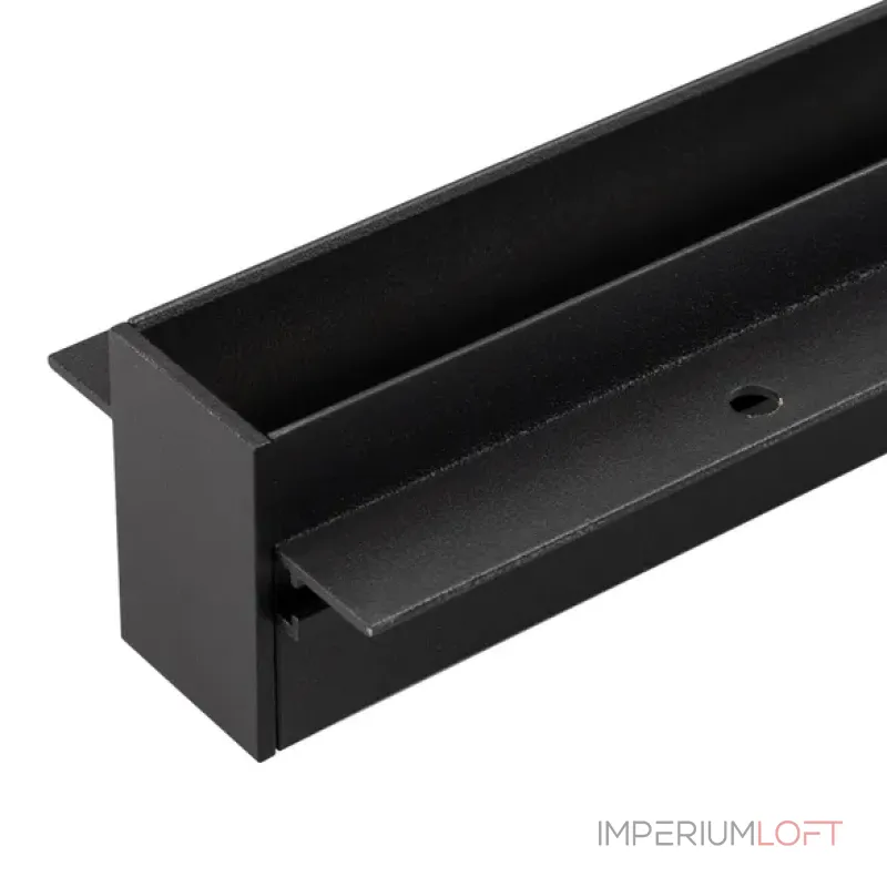 Встраиваемый магнитный трек с фланцем MAG-TRACK-2538-FDW-1000 (BK) (IP20) Arlight 036121