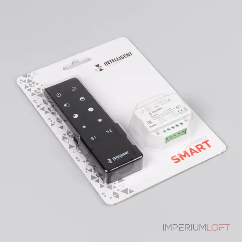Arlight INTELLIGENT ARLIGHT Диммер SMART-SET-TRIAC-601-72-DIM-PD-IN Black 230В 1x1.5A ПДУ 10кн 2.4G IARL IP20 036190