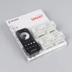 Диммер SMART-SET-TRIAC-601-72-DIM-PD-IN Black (230V, 1x1.5A, x4, ПДУ 10кн, 2.4G, IARL, IP20) Arlight 036199