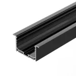 Arlight Профиль с экраном SL-LINIA62-F-2500 BLACK+OPAL Алюминий 036307