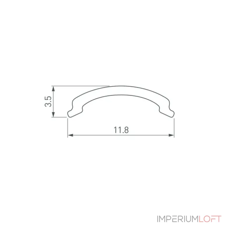 Рассеиватель ARH-KANT-H10-2000 Round Opal Arlight 036322