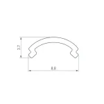 Рассеиватель ARH-KANT-H8-2000 Round Opal Arlight 036324