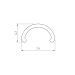 Рассеиватель ARH-ROUND-D8-2000 Round Opal Arlight 036326
