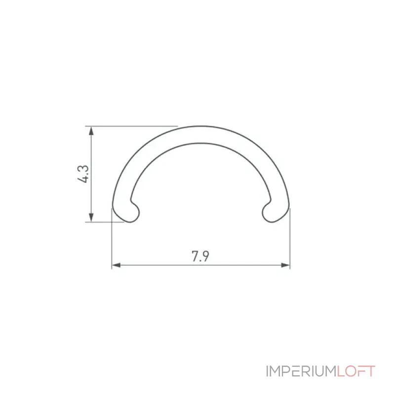 Рассеиватель ARH-ROUND-D8-2000 Round Opal Arlight 036326