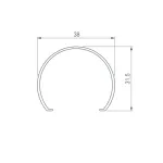 Рассеиватель ARH-POWER-W154-2000 OPAL Arlight 036344