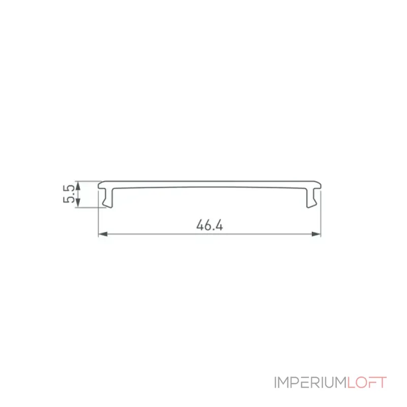 Рассеиватель ARH-POWER-W90-2000 OPAL Arlight 036356