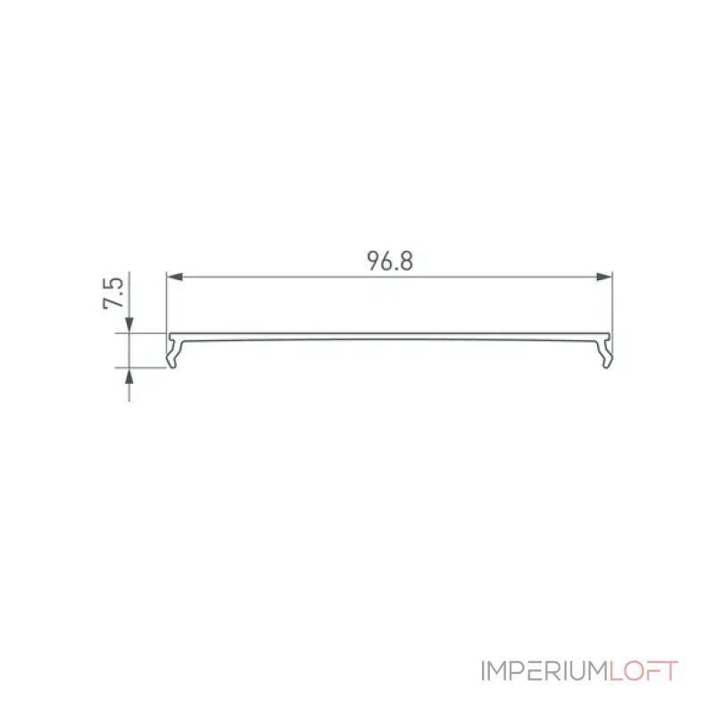 Рассеиватель ARH-POWER-W100-2000 OPAL Arlight 036367