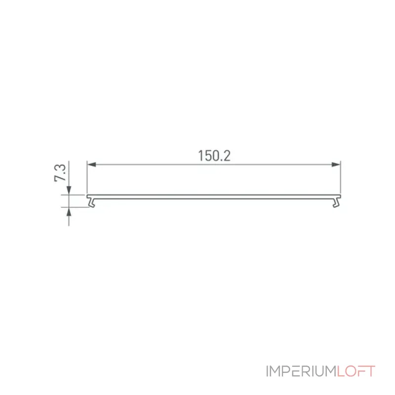 Рассеиватель ARH-POWER-W150-2000 OPAL Arlight 036369