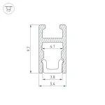 Профиль для светодиодной ленты ARH-MICRO-0510-2000 ANOD Arlight 036385
