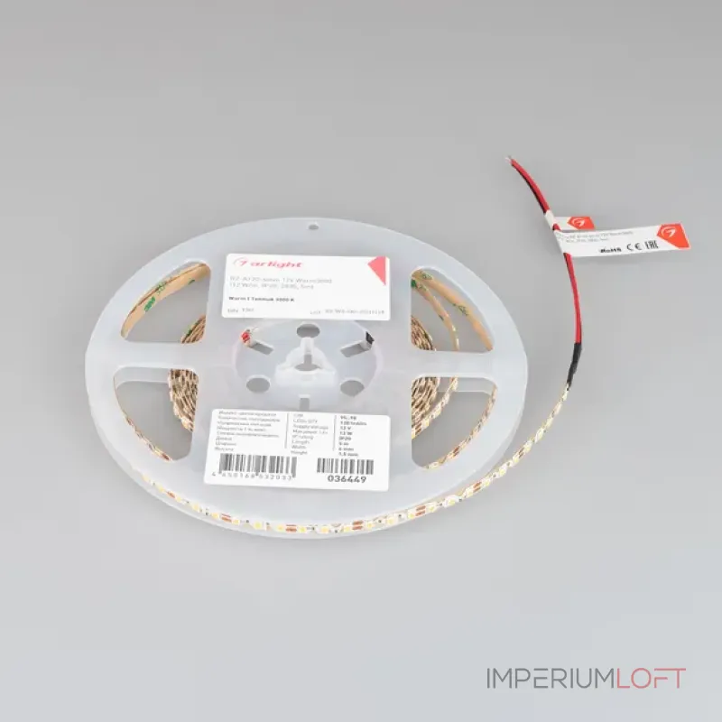 Светодиодная лента RZ-A120-6mm 12V Warm3000 (12W/m, IP20, 2835, 5m, 12 Вт/м, IP20) Arlight 036449 Светодиодная лента RZ-A120-6mm 12V Warm3000 (12W/m, IP20, 2835, 5m, 12 Вт/м, IP20) Arlight 036449
